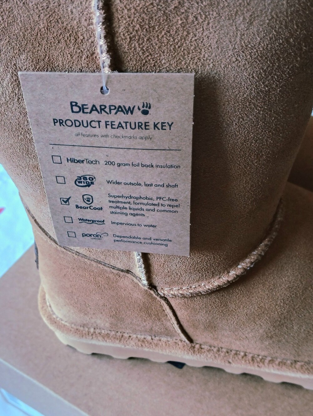 NIB Bearpaw Elle Short Boots Iced Coffee Women's 9 Medium 1962W